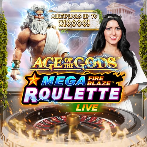 Mega Fire Blaze Age of the Gods Roulette Live game thumbnail